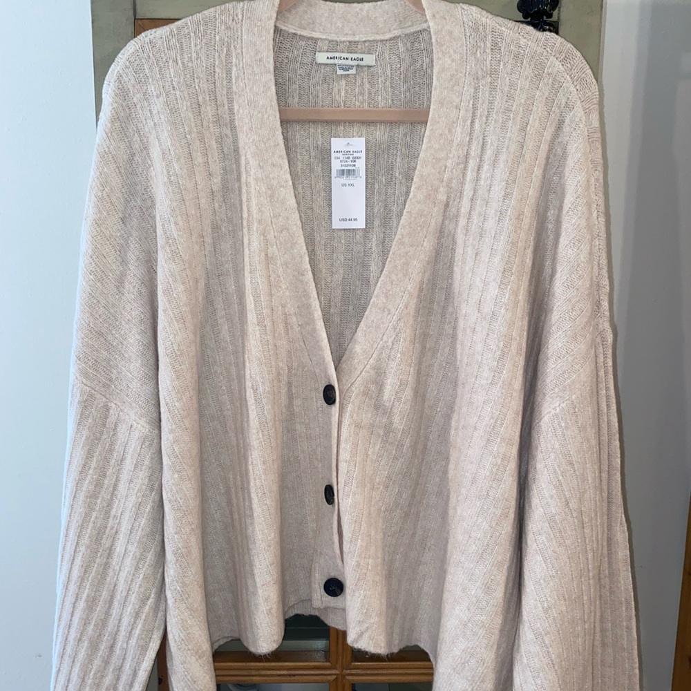 Cropped Sweater Cardigan